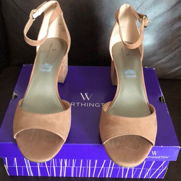 Worthington Womens Ischia Pumps Buckle Open Toe - Picture 3 of 8